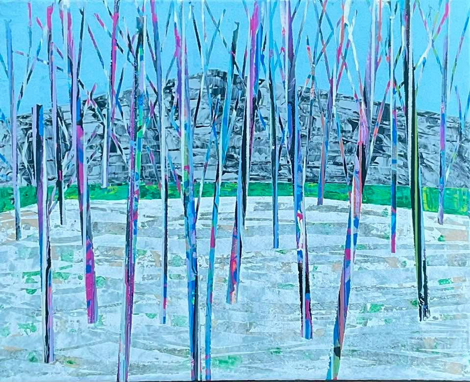 "BARE TREES AT BLACK ROCK" 16x20