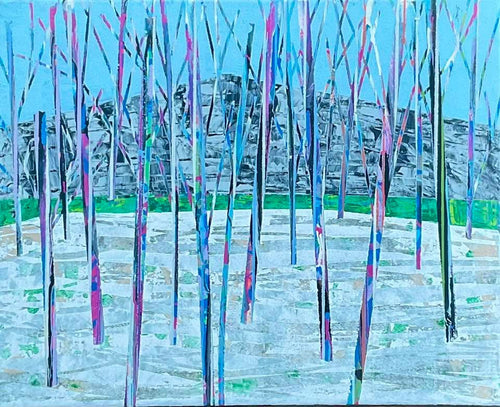 "BARE TREES AT BLACK ROCK" 16x20