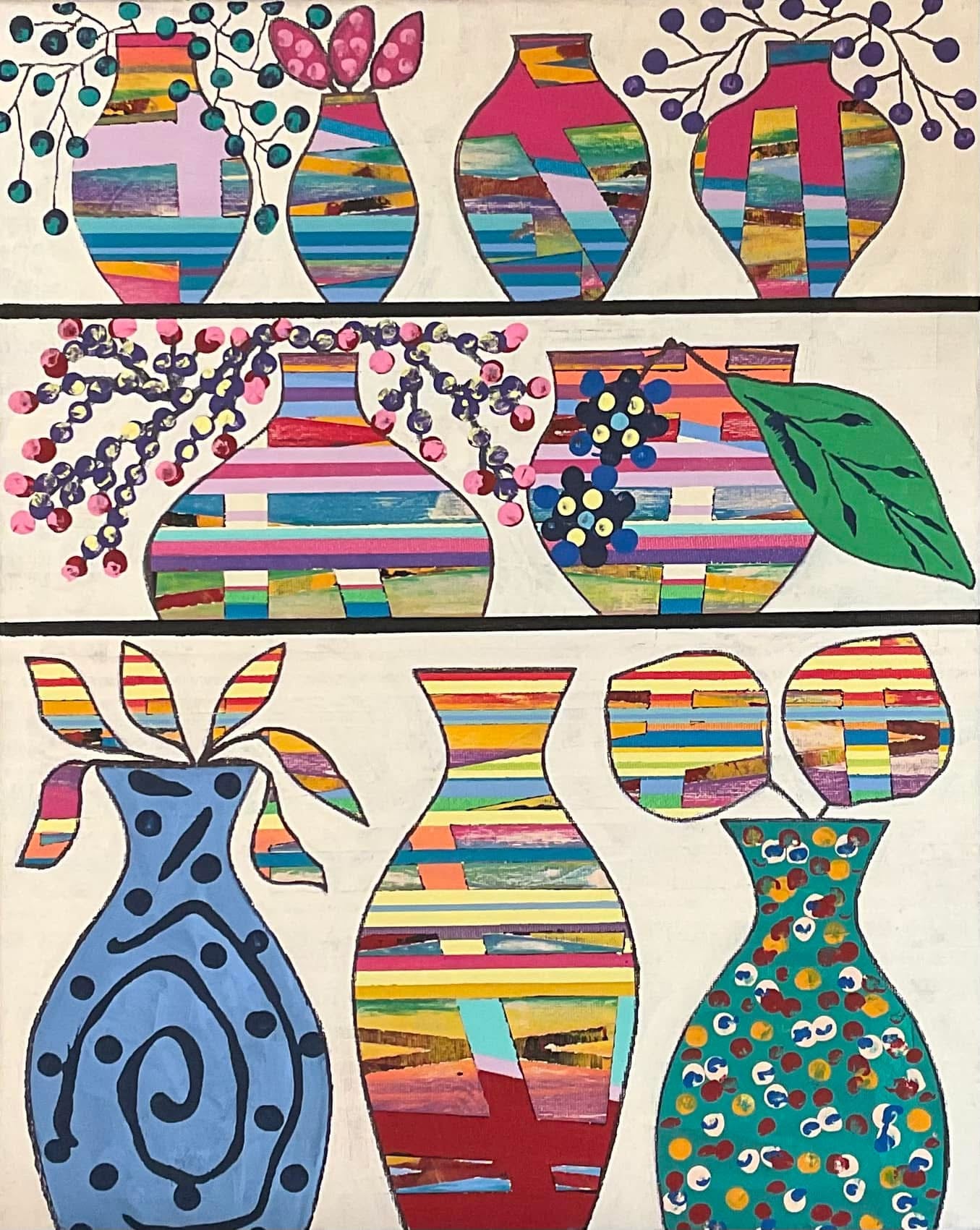 "IMAGINARY BOTANICALS 81" 16X20