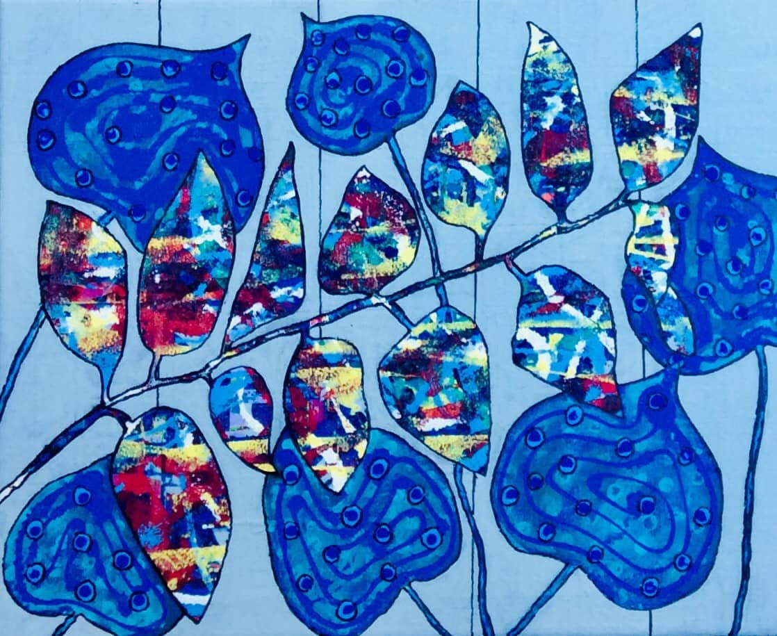 "IMAGINARY BOTANICALS/2" 16X20